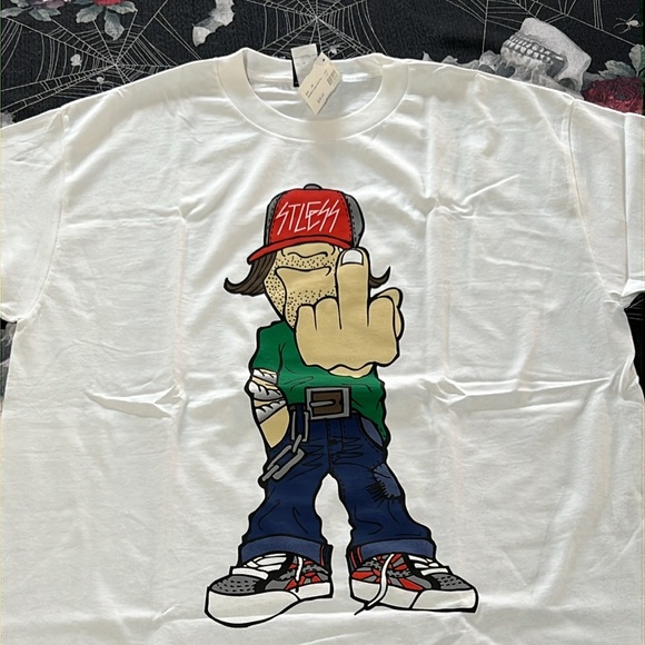 NWT VINTAGE IN4MATION HAWAII ZOZO STLESS WHITE T-SHIRT SIZE MENS LARGE RARE! - Picture 2 of 6